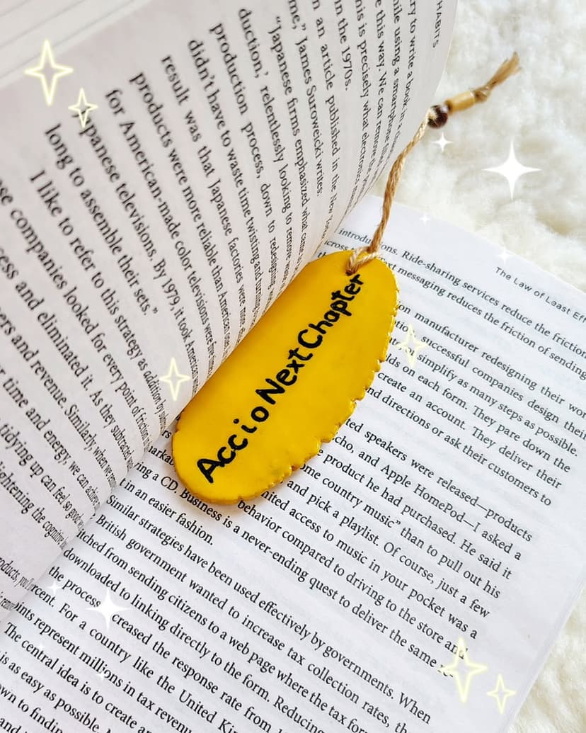 Customised Clay Bookmark