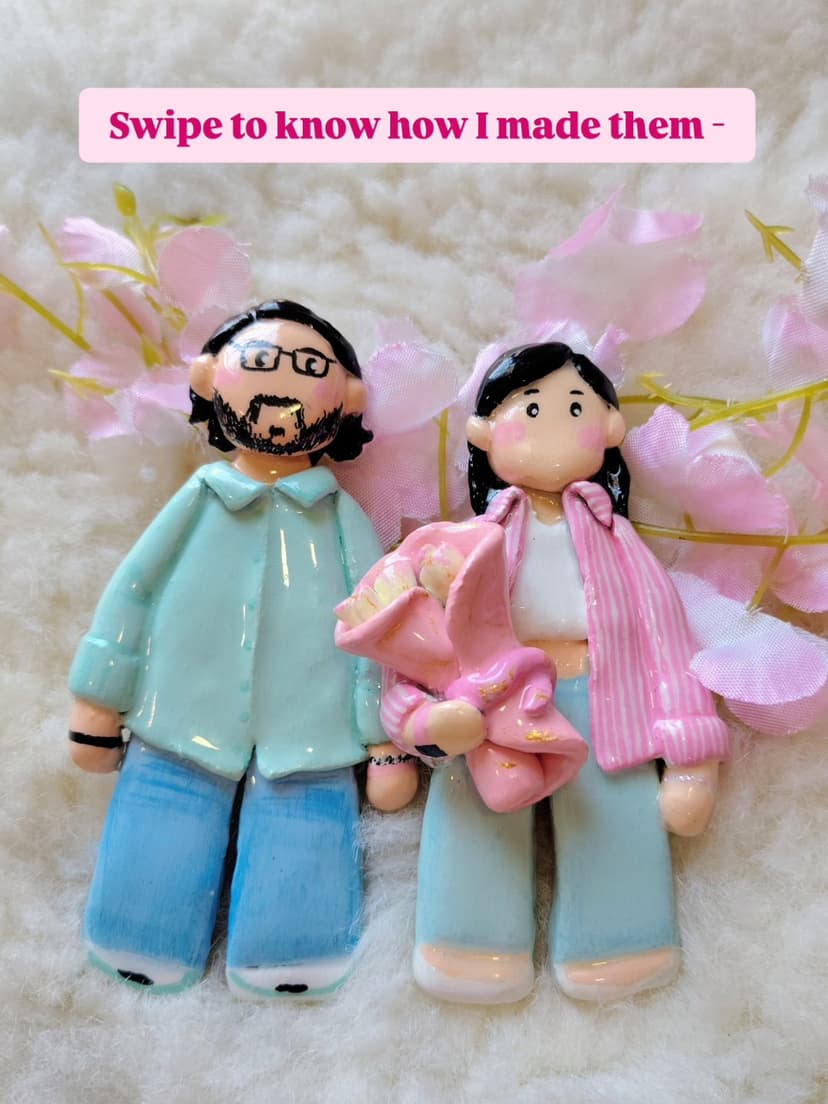 Custom couple figurines πβ¨